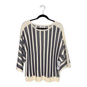LIVERPOOL LOS ANGELES | Navy Striped Dolman Top – Size M NWT